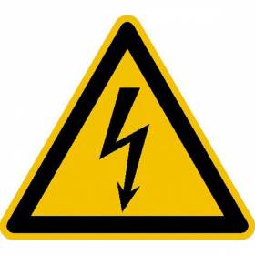 Warnung vor gefährlicher elektrischer Spannung - Bild vergrern