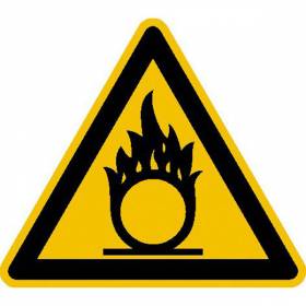 Warnung vor brandfördernden Stoffen - Bild vergrern