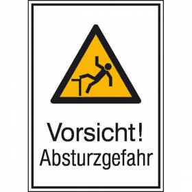 Vorsicht! Absturzgefahr - Bild vergrern