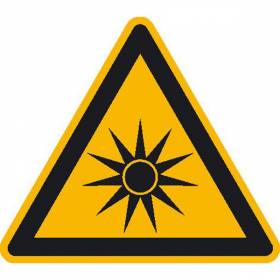 Warnung vor optischer Strahlung - Bild vergrern
