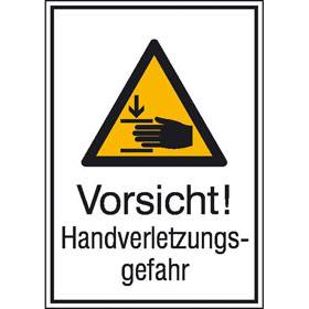 Vorsicht! Handverletzungsgefahr - Bild vergrern