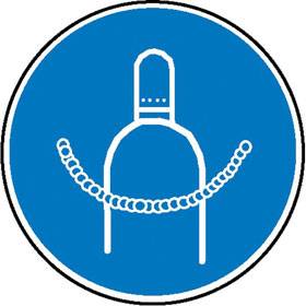Druckgasflasche durch Kette sichern - Bild vergrern