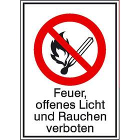 Feuer, offenes Licht und Rauchen verboten - Bild vergrern