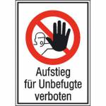 Aufstieg für Unbefugte verboten Artikel-Nr. (2101144)