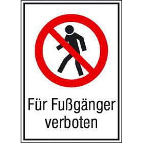 Für Fußgänger verboten - Bild vergrern