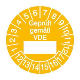 Geprüft gemäß VDE - Bild vergrern