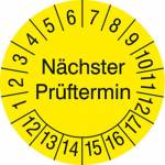 Nächster Prüftermin gelb/schwarz Artikel-Nr. (2103733)