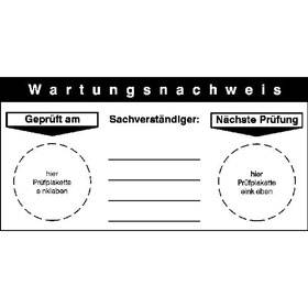 Wartungsnachweis - Bild vergrern