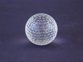 Glaskugel Golfball  Ø 8 cm - Bild vergrern