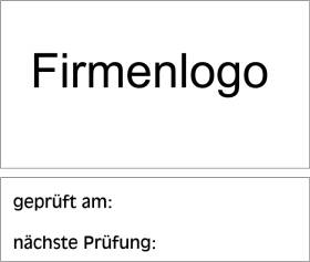 Wartungsaufkleber  2-teilig - Bild vergr��ern